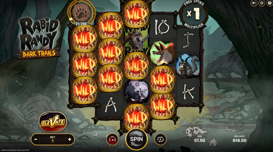 Rabid Randy Dark Trails Active Frame Wild 